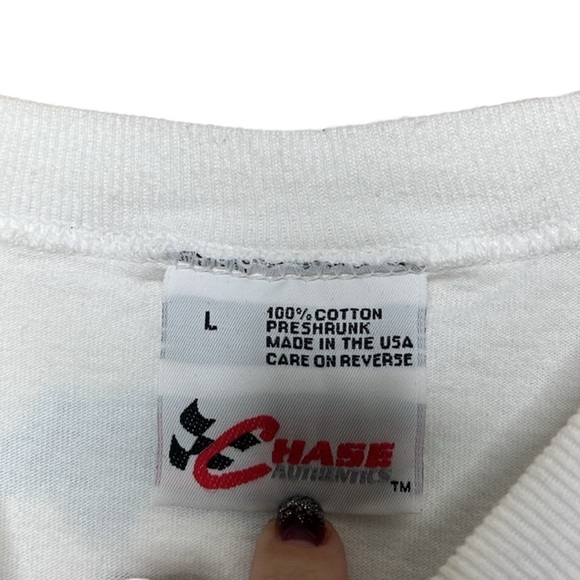 Vintage 90s Chase Authentics Jeff Gordon Nascar West Won Graphic Tee Men Size L - Picture 2 of 5